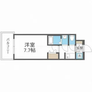 S-RESIDENCE三国WEST【10階】の間取り