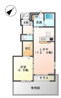 オーヴェスト・ドゥーエ【101号室】の間取り