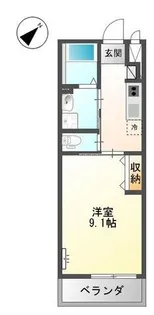 ア・ラ・メルシー【205号室】の間取り