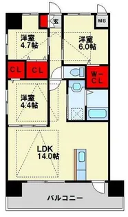 福岡県北九州市八幡東区祇園1丁目【マンション】の間取り