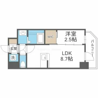 セレニテ新大阪グランデ ミリュー【8階】の間取り