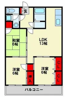 サンビーム直方【3階】の間取り