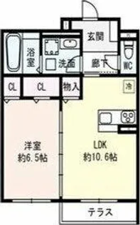 Flat Comfy 豊中【2階】の間取り