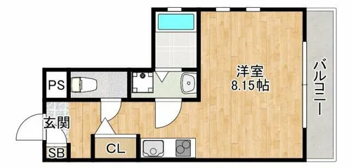 クオリア吹田【2階】の間取り