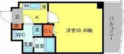 SERENiTE日本橋SUD【2階】の間取り