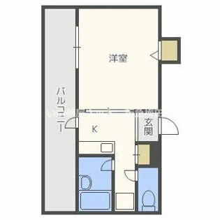 ウエストコア【4階】の間取り