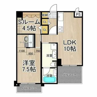 PHOENIX緑地公園【5階】の間取り