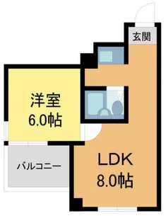 グランディア ミ・アモーレ宝塚南口【205号室】の間取り