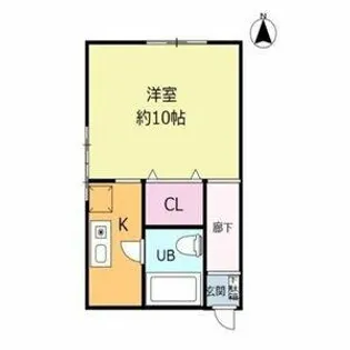 サンハイツK【2階】の間取り