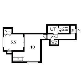 北海道札幌市手稲区富丘二条5丁目【アパート】の間取り