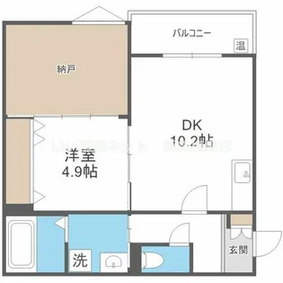 ボヌール緑地公園【2階】の間取り