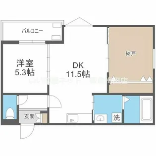 ボヌール緑地公園【2階】の間取り