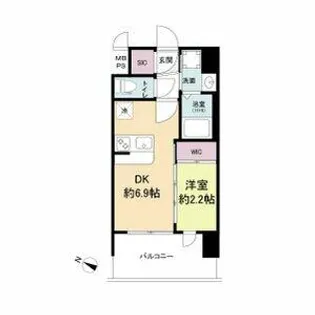 セレニテ十三ミラク【13階】の間取り