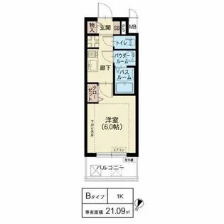 スプランディッド新大阪WEST【11階】の間取り