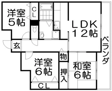 リシャールコート【1階】の間取り