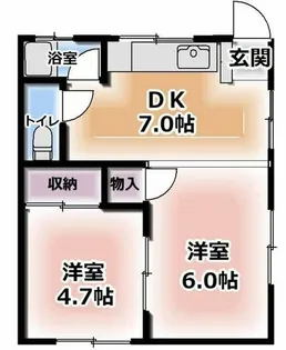大槻ハイツ【1階】の間取り