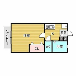 サロットアミーチ【1階】の間取り