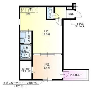 フジパレス湊駅東【1階】の間取り