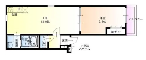 フジパレス湊駅東【3階】の間取り