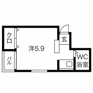 ラ・クルー豊中本町【3階】の間取り