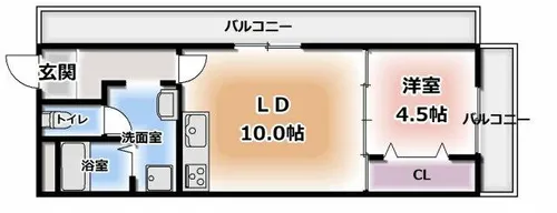 イーストコート曽根【3階】の間取り