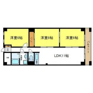 ルミエール天王寺【8階】の間取り
