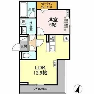 ビスタレイルウェイ八田【3階】の間取り