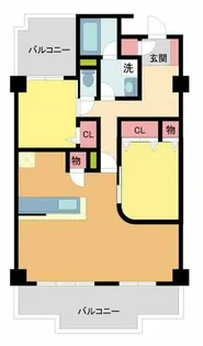 宝塚コートハイツ【202号室】の間取り