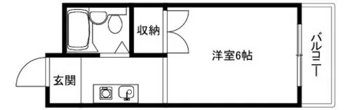 グラスホッパー【105号室】の間取り