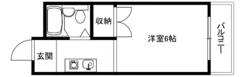 グラスホッパー【105号室】の間取り