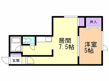 アリコベールC棟【101号室】の間取り