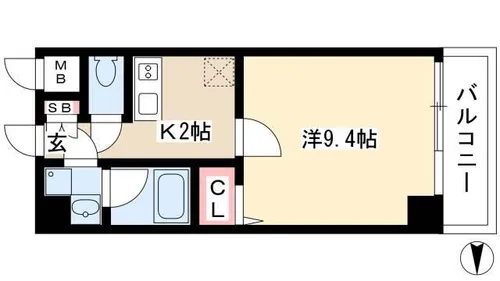 サクシードMT.1金山【4階】の間取り