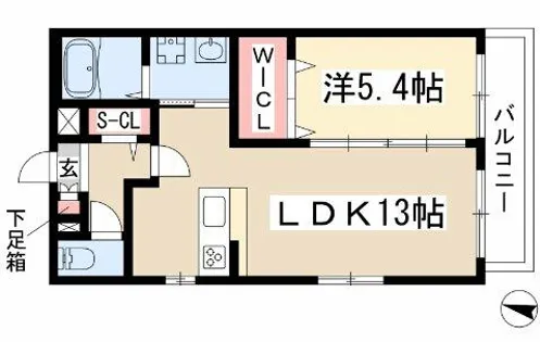 ヴィラエーデル瑞穂【402号室】の間取り