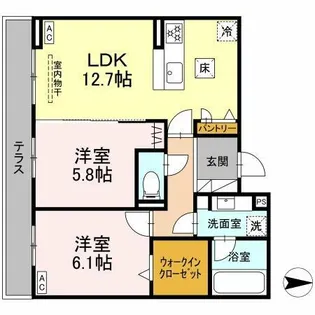 D-avance美合西町【102号室】の間取り