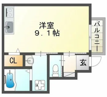 カプラン芝町【1階】の間取り