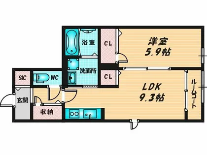 アドバンス グナーデ【1階】の間取り