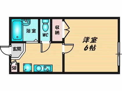 フルール五百石【2階】の間取り
