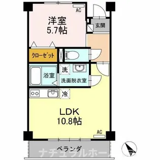 ライフパークユニゾン【2階】の間取り