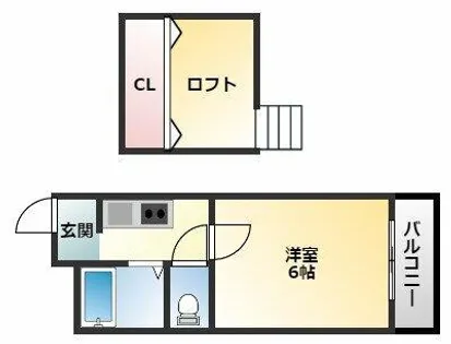 スペースライフ平野【6階】の間取り