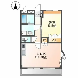 エルピスⅡ【2階】の間取り