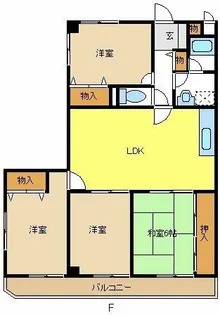 ユニーブル原央【3階】の間取り