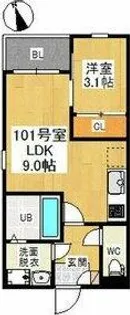 REGALEST上飯田【1階】の間取り