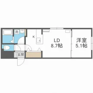 GraceCort【301号室】の間取り