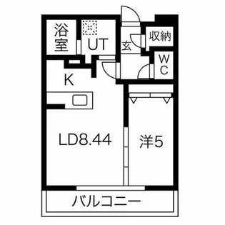 ジュノール手稲【514号室】の間取り