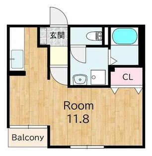 シャトレー六番館【2階】の間取り