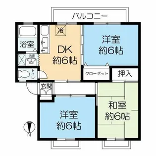 ガーデンハイツ武庫【1階】の間取り