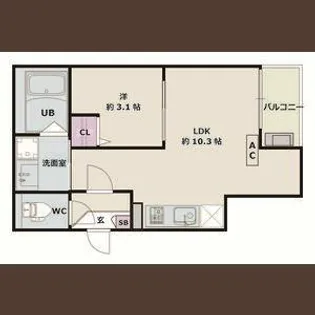 Jack shoho Ⅳ【1階】の間取り