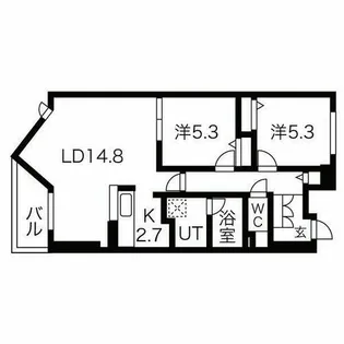 LINEAR STYLE【5階】の間取り