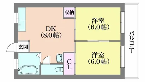 メゾンドリー【3階】の間取り