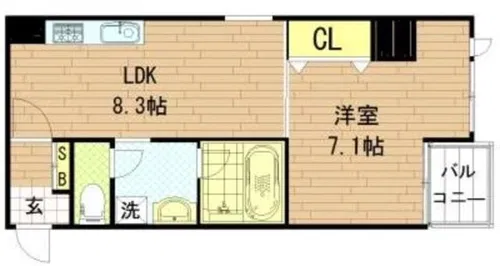 グランスイート【6階】の間取り